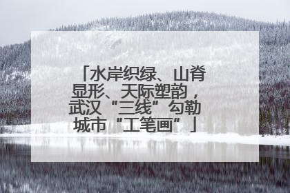 水岸织绿、山脊显形、天际塑韵，武汉“三线”勾勒城市“工笔画”