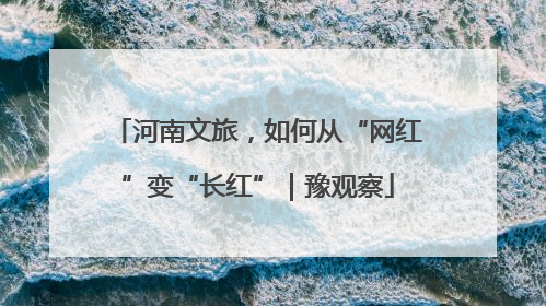 河南文旅，如何从“网红”变“长红”｜豫观察