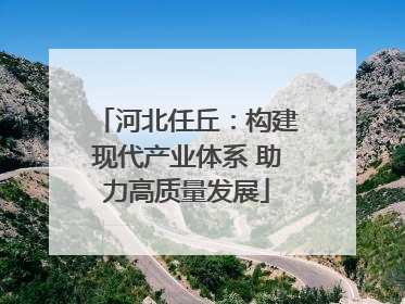 河北任丘：构建现代产业体系 助力高质量发展