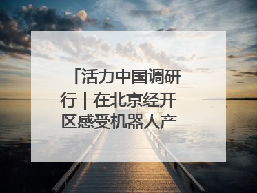 活力中国调研行｜在北京经开区感受机器人产业创新发展