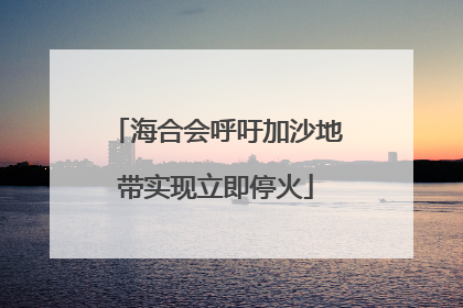 海合会呼吁加沙地带实现立即停火