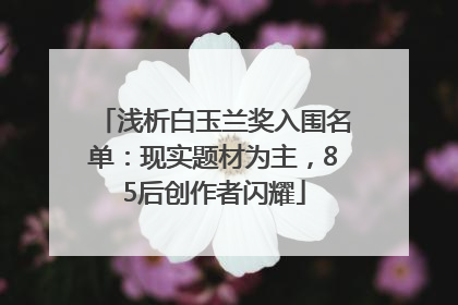 浅析白玉兰奖入围名单：现实题材为主，85后创作者闪耀