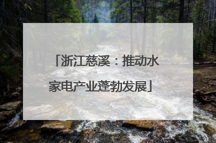 浙江慈溪：推动水家电产业蓬勃发展