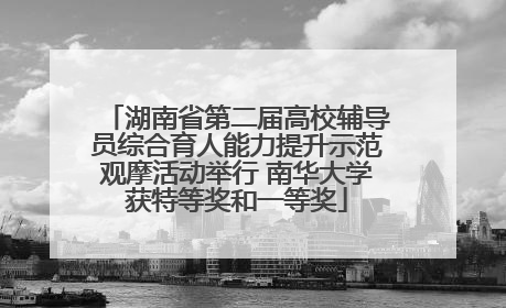 湖南省第二届高校辅导员综合育人能力提升示范观摩活动举行 南华大学获特等奖和一等奖