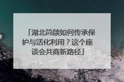 湖北简牍如何传承保护与活化利用？这个座谈会共商新路径