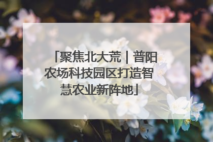 聚焦北大荒｜普阳农场科技园区打造智慧农业新阵地