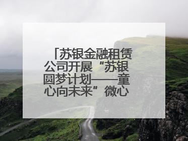苏银金融租赁公司开展“苏银圆梦计划——童心向未来”微心愿捐赠活动