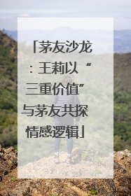 茅友沙龙：王莉以“三重价值”与茅友共探情感逻辑