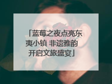 蓝莓之夜点亮东夷小镇 非遗雅韵开启文旅盛宴