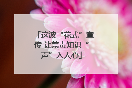 这波“花式”宣传 让禁毒知识“声”入人心