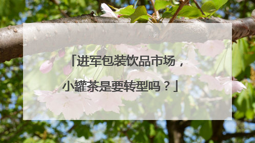 进军包装饮品市场，小罐茶是要转型吗？