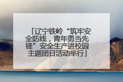 辽宁铁岭“筑牢安全防线，青年勇当先锋”安全生产进校园主题团日活动举行