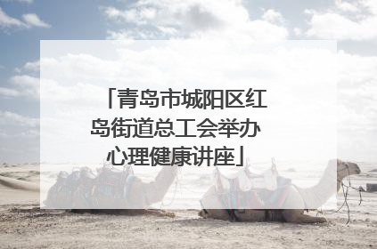 青岛市城阳区红岛街道总工会举办心理健康讲座