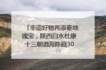 非遗好物再添秦地瑰宝，陕西白水杜康十三朝酒海陈藏30年别具一格