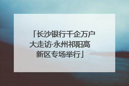 长沙银行千企万户大走访·永州祁阳高新区专场举行