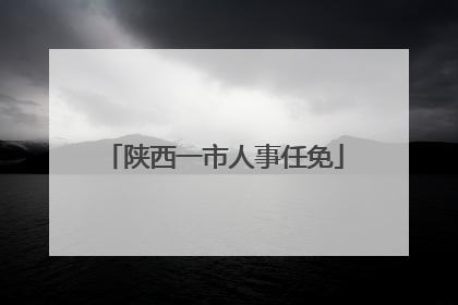 陕西一市人事任免