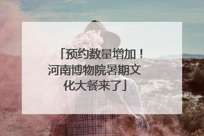 预约数量增加！河南博物院暑期文化大餐来了