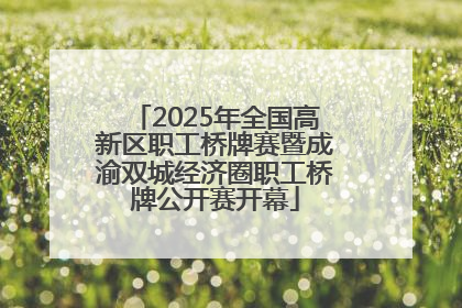 2025年全国高新区职工桥牌赛暨成渝双城经济圈职工桥牌公开赛开幕