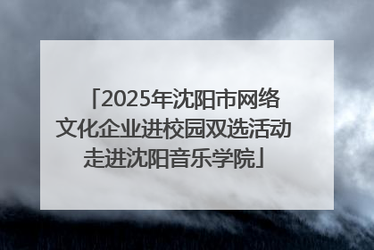 2025年沈阳市网络文化企业进校园双选活动走进沈阳音乐学院