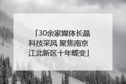 30余家媒体长晶科技采风 聚焦南京江北新区十年蝶变