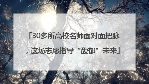 30多所高校名师面对面把脉，这场志愿指导“馥郁”未来