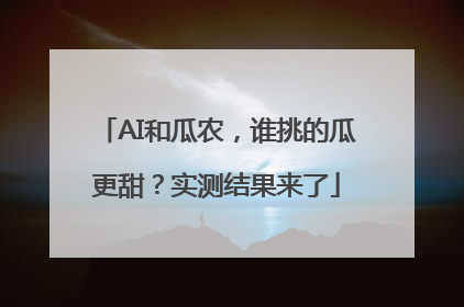 AI和瓜农，谁挑的瓜更甜？实测结果来了